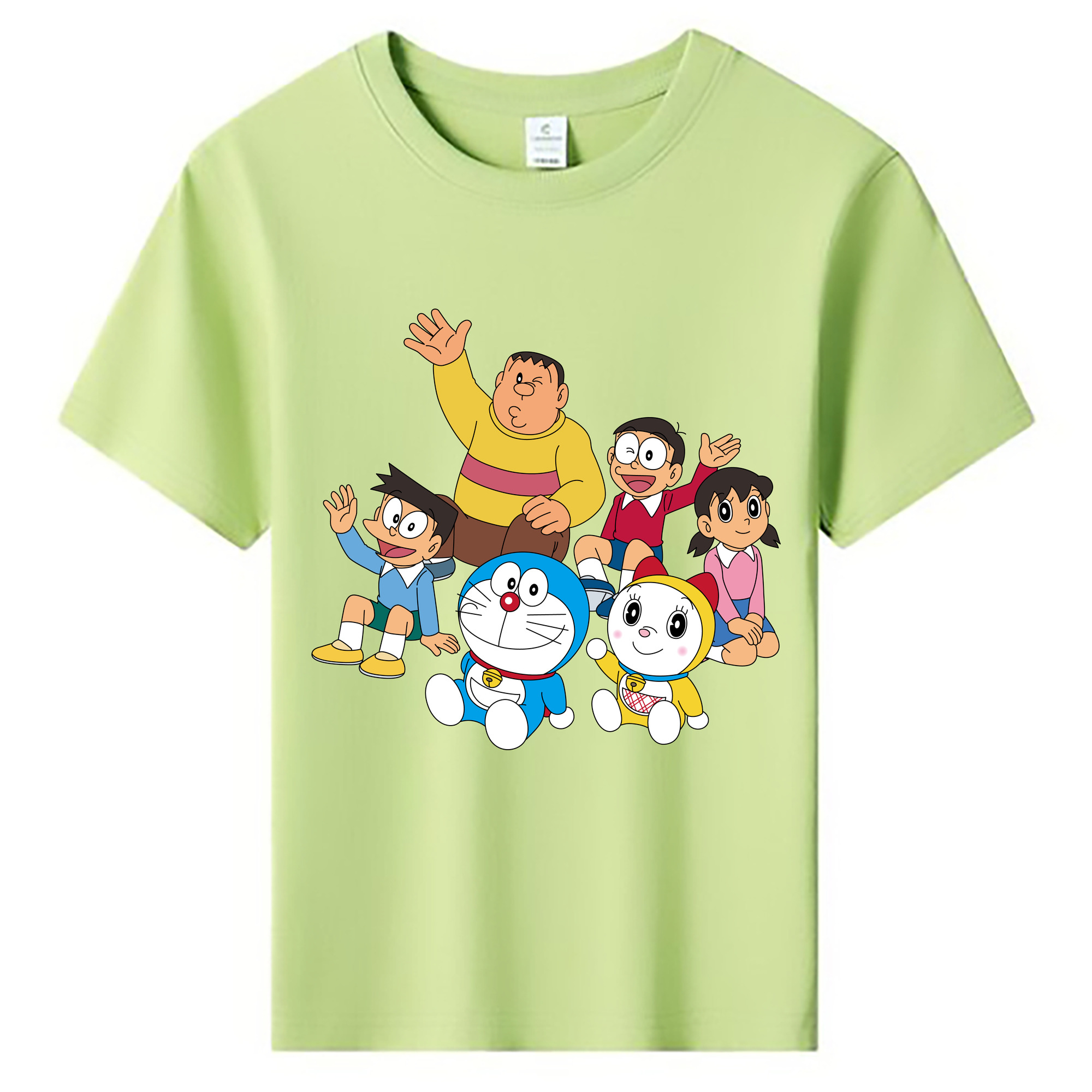 （画像用） ドラえもん 骨川 スネ夫 Doraemon Honekawa Suneo 綿100％キッズTシャツ（フロントプリント）